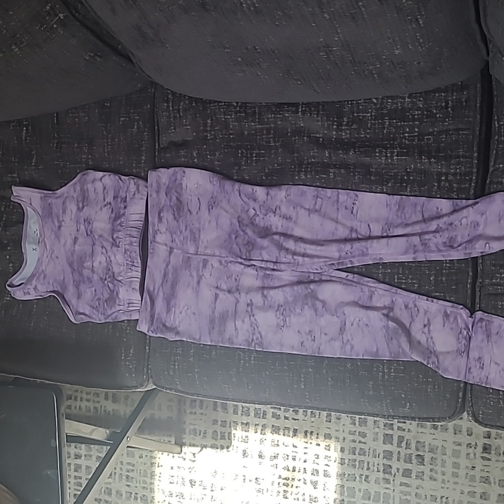 Xersion purple children's exercise outfit